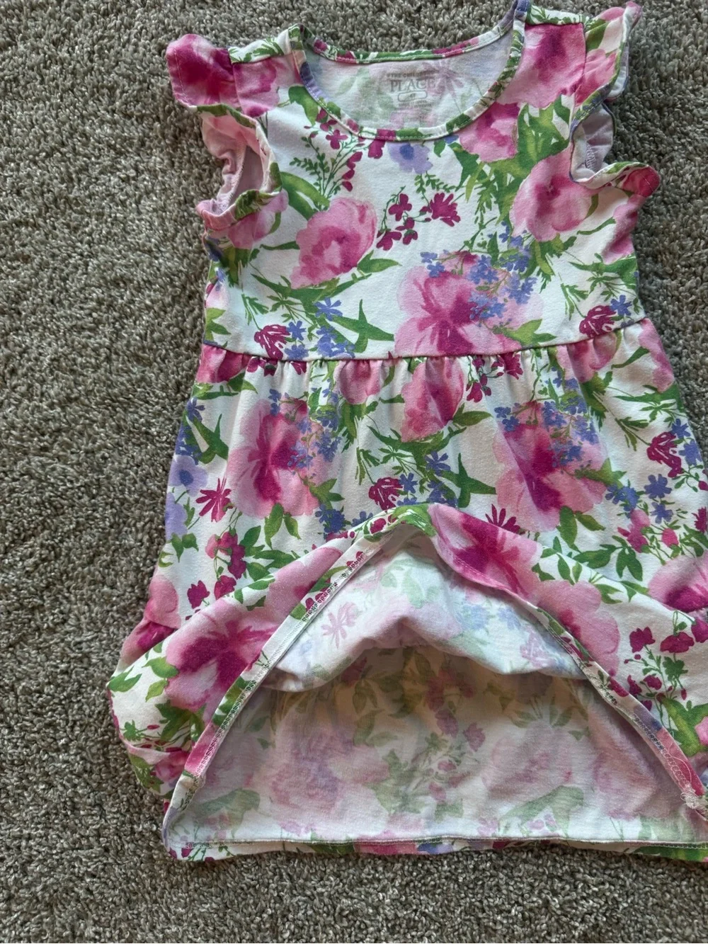 Girls Dress Lot 4T Dress Bundle Stripe Sundress & Pink Floral Ruffle Dress Set